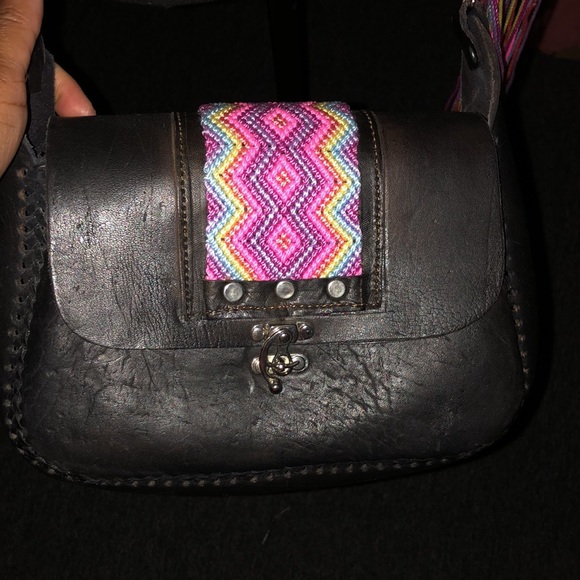 Handmade leather festival bag - Picture 7 of 15